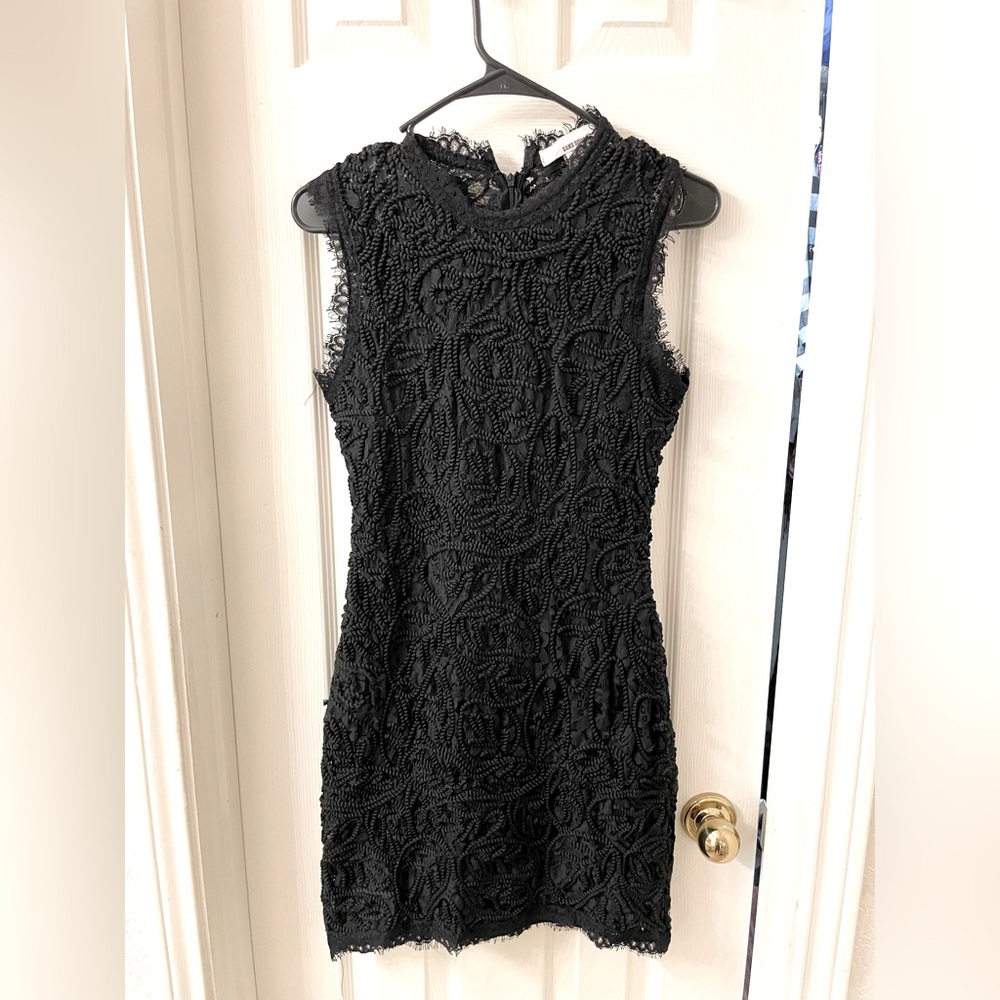 Black mini dress